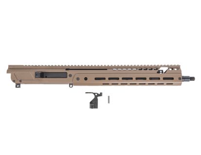 PSA JAKL 14.5" Rifle length Upper Assembly 5.56 NATO 1:7 Nitride w/Knurled CH, BCG W/O Flash Hider, FDE